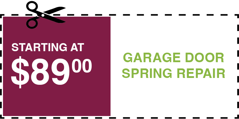 89 garage door SPRING repair locust valley